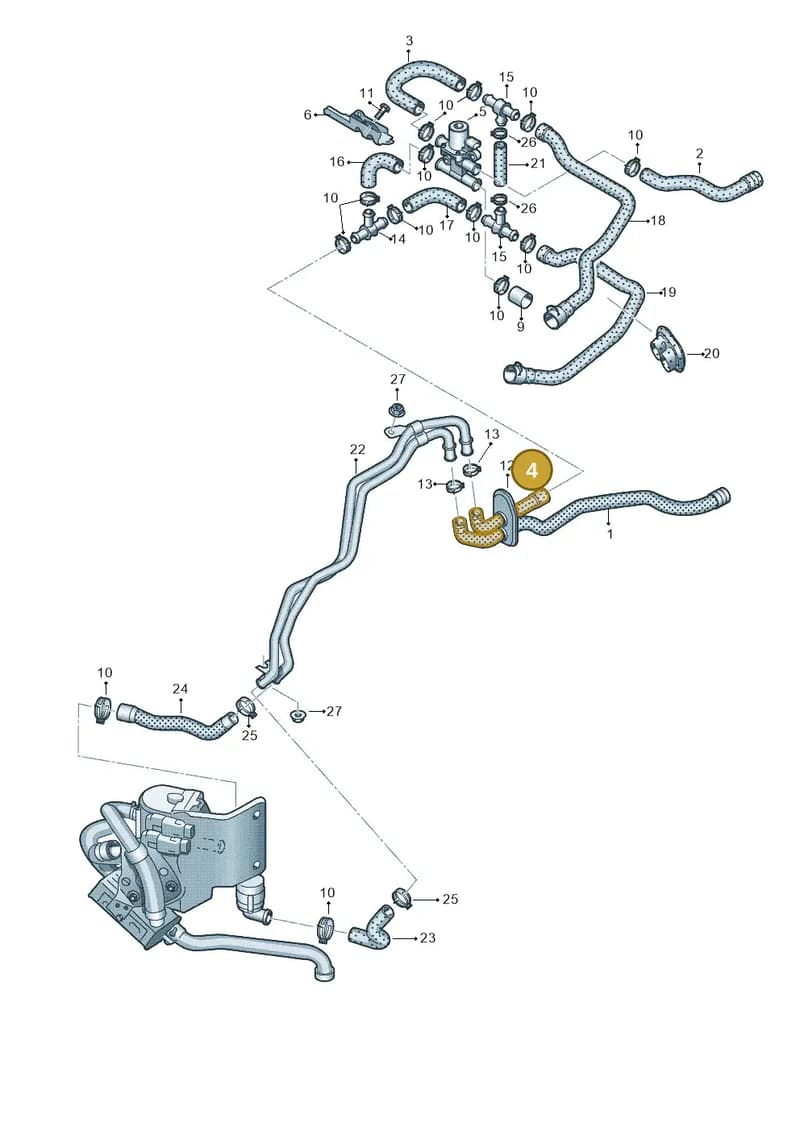 8R0265355B — Audi Q5 (2009-2018) diagram 620261250, position 4