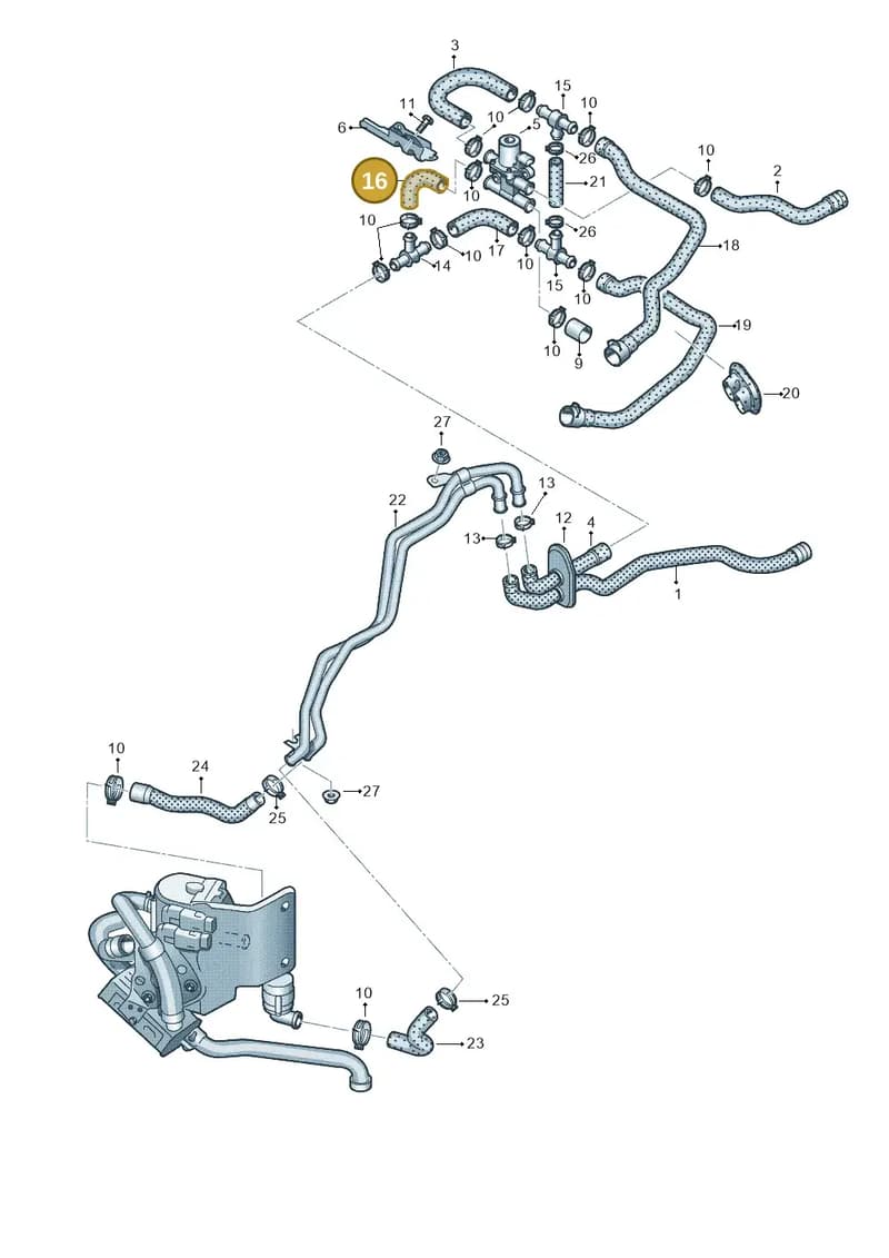 8R0265355 — Audi Q5 (2009-2018) diagram 620261250, position 16