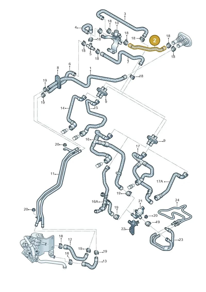 8R0265373A — Audi Q5 qu. 2.0 TDI (2012-2017) diagram 751261250, position 2