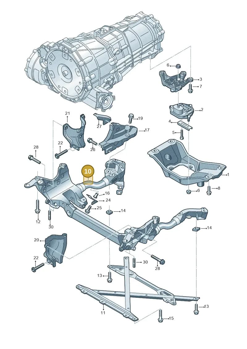 8R0399315J — Audi Q5 qu. 2.0 TDI (2012-2017) diagram 751399300, position 10