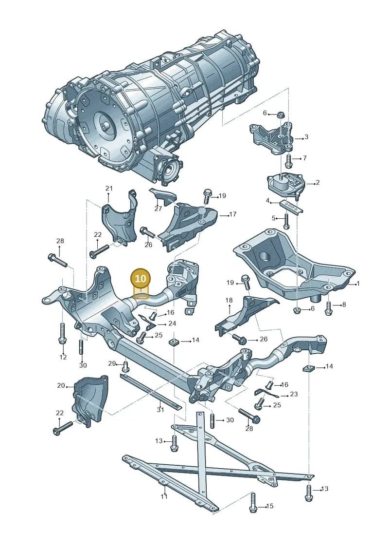 8R0399315J — Audi Q5 qu. 2.0 TDI (2012-2017) diagram 724399200, position 10