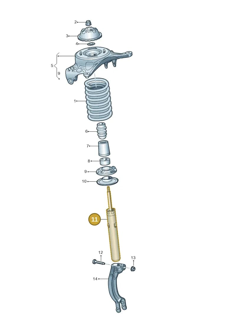 8R0413030L — Audi Q5 qu. 2.0 TDI (2012-2017) diagram 620411000, position 11