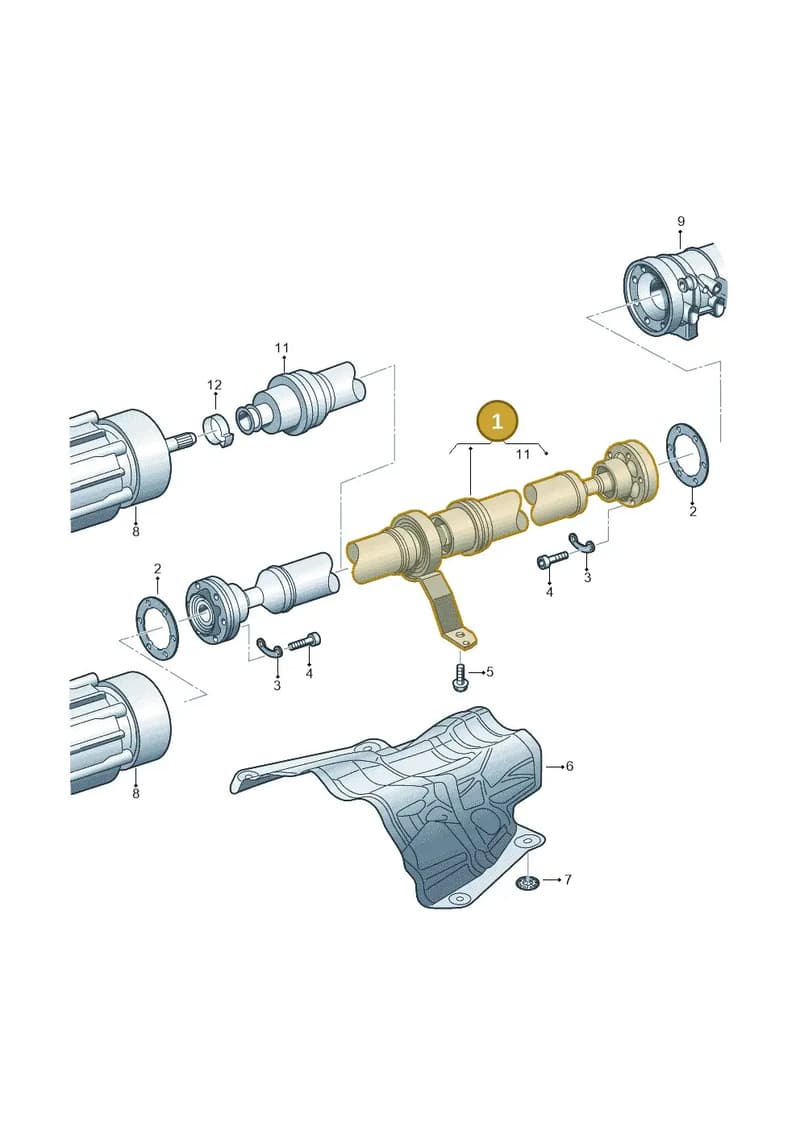 8R0521101B — Audi Q5 (2009-2018) diagram 620521100, position 1