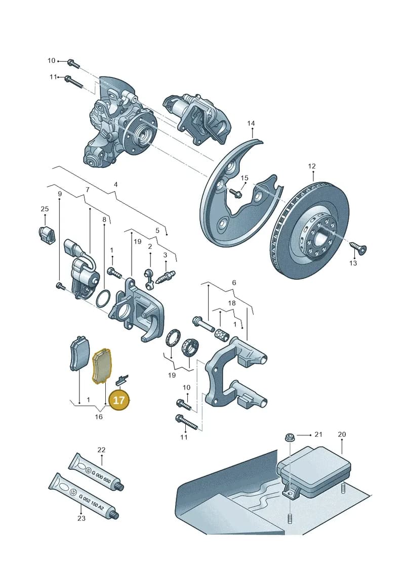 8R0615231 — Audi Q5 qu. 2.0 TDI (2012-2017) diagram 620615600, position 17