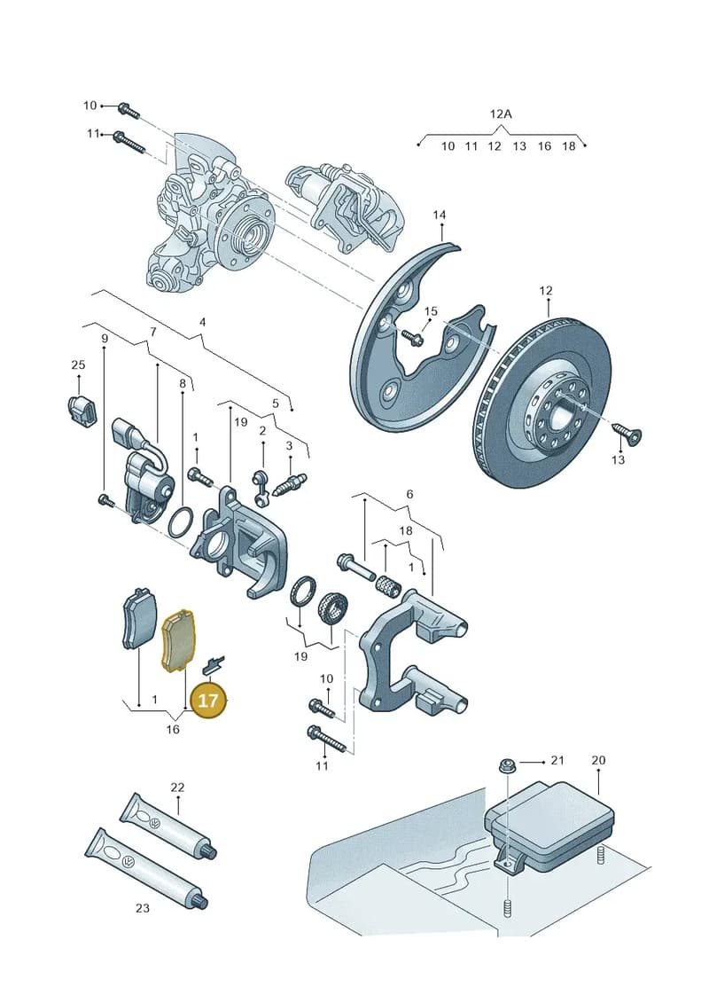 8R0615231 — Audi Q5 qu. 2.0 TDI (2012-2017) diagram 620615610, position 17