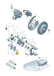 8R0615231 Audi Intermediate Plate