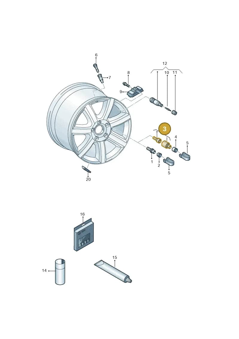 8R0698139817 — Audi RS Q8 Quattro (2019-) diagram 752601200, position 3