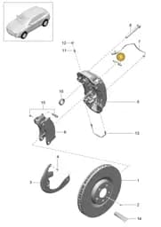 8R0698269A Audi 1 Set Attachment Parts