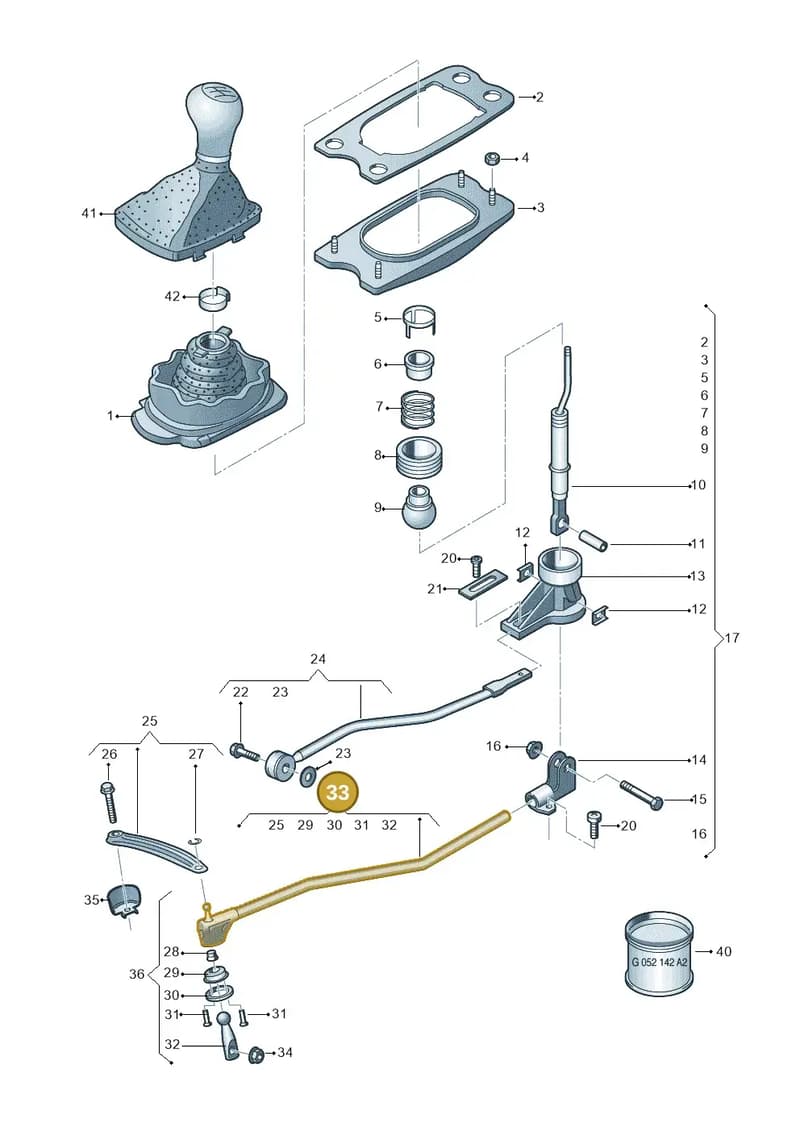 8R0711151A — Audi Q5 qu. 2.0 TDI (2012-2017) diagram 670711400, position 33