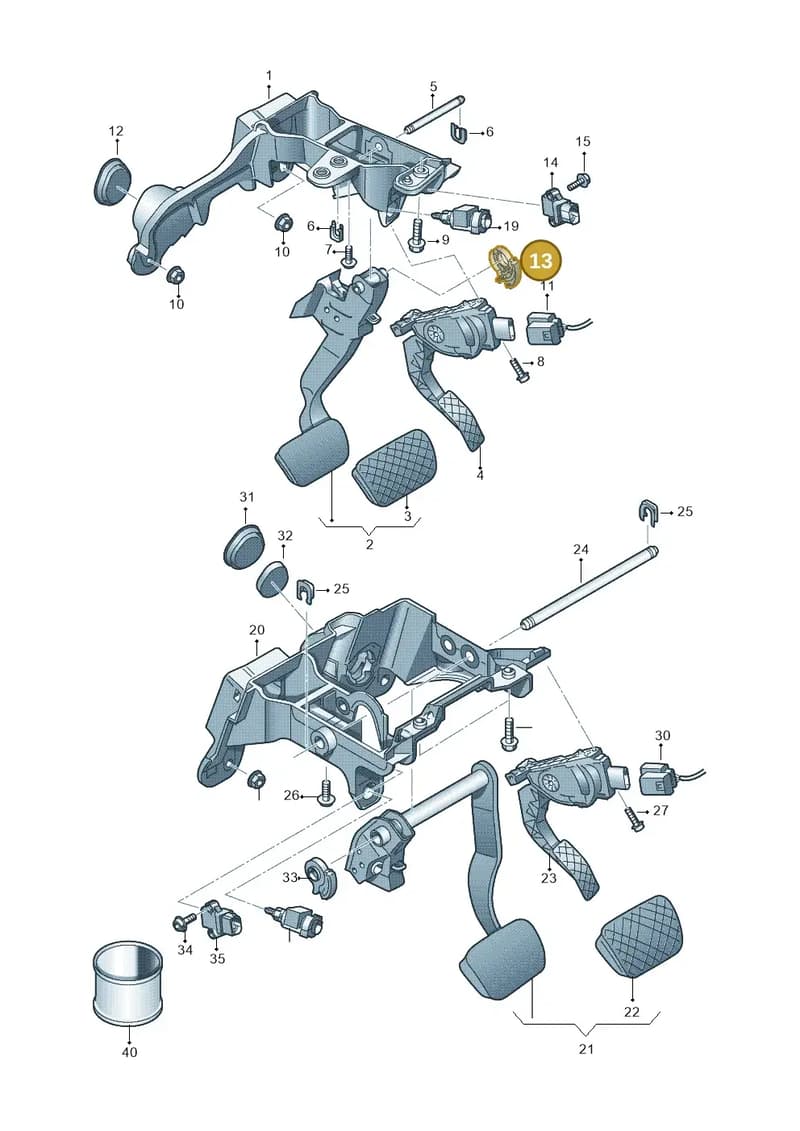 8R0721083A — Audi A6 2.0 tdi (2010-2015) diagram 696723250, position 13