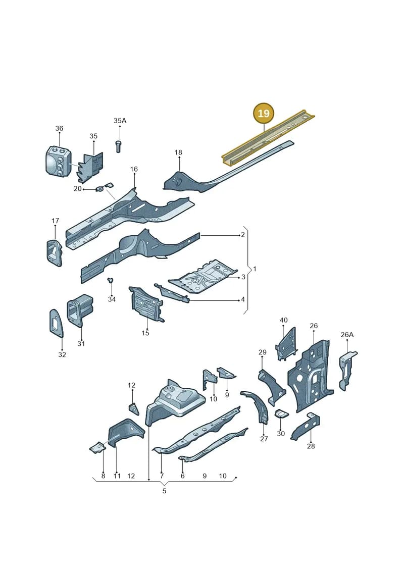 8R0803108 — Audi Q5 (2009-2018) diagram 687803000, position 19
