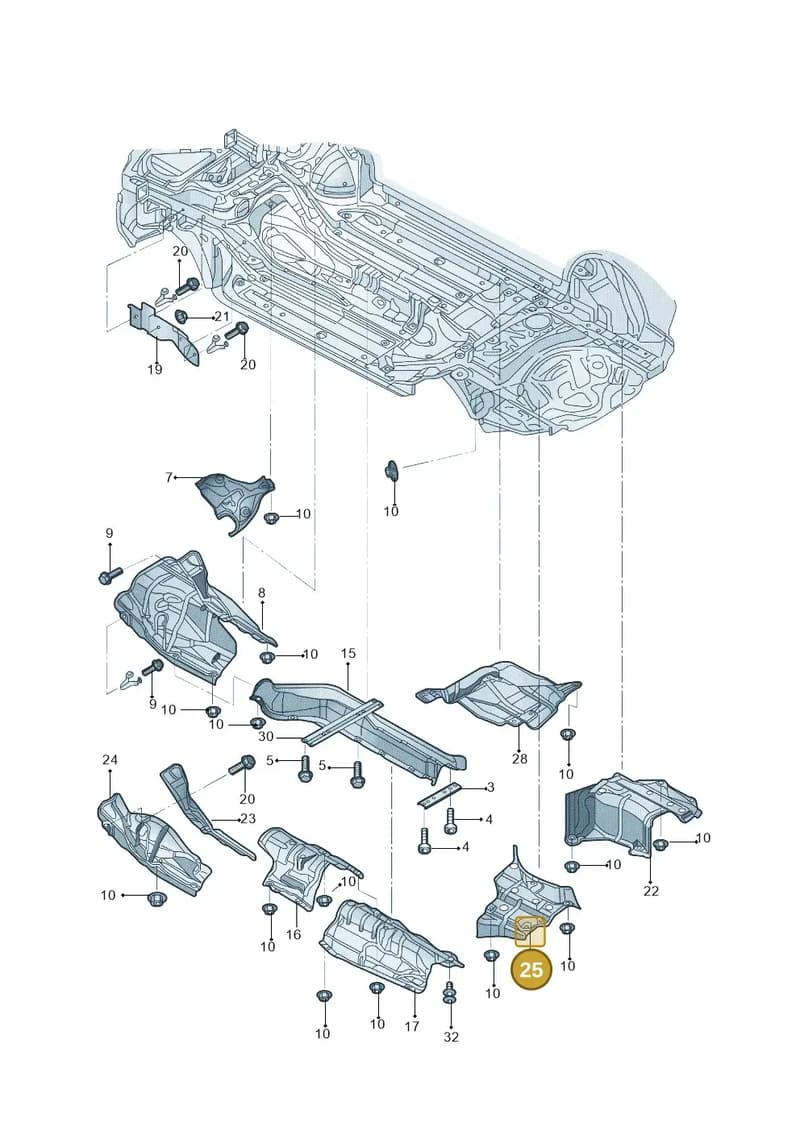 8R0804172D — Audi Q5 (2009-2018) diagram 687804000, position 25