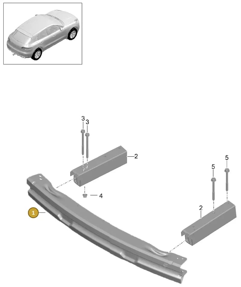 8R0807313E — Porsche Macan (2013-2018) diagram p44802030, position 1