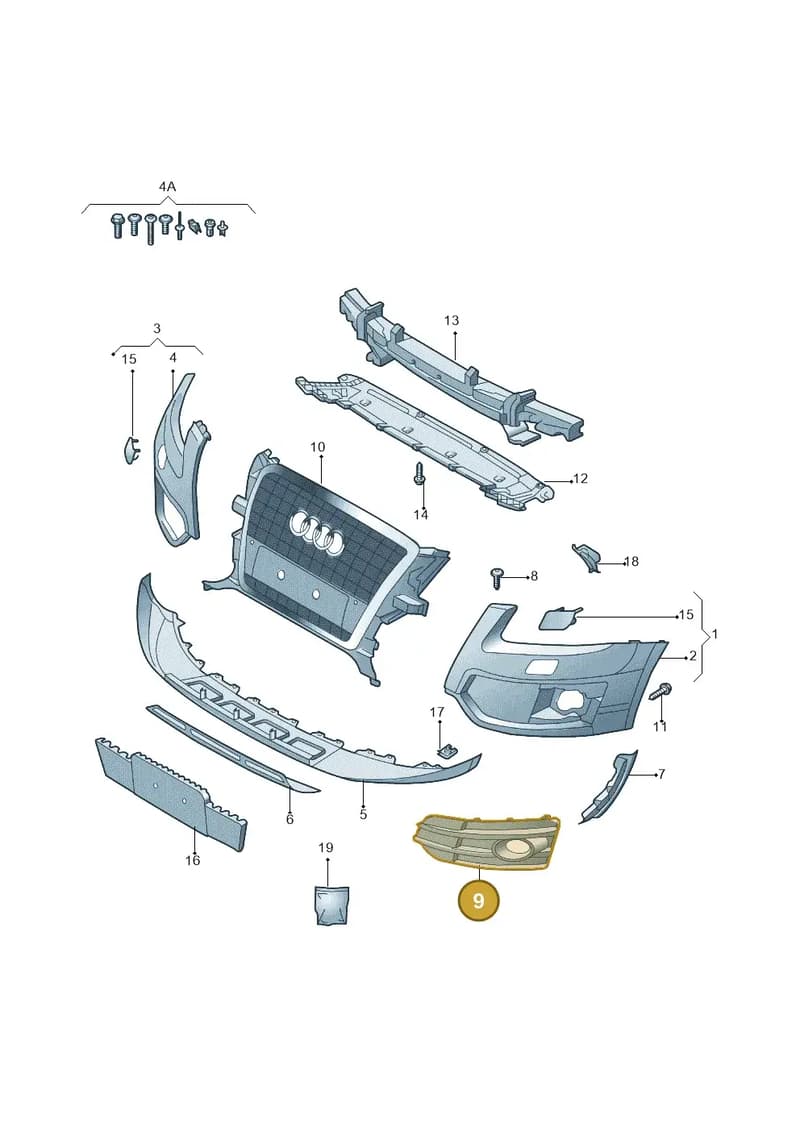 8R0807682H01C — Audi Q5 (2009-2018) diagram 687807031, position 9