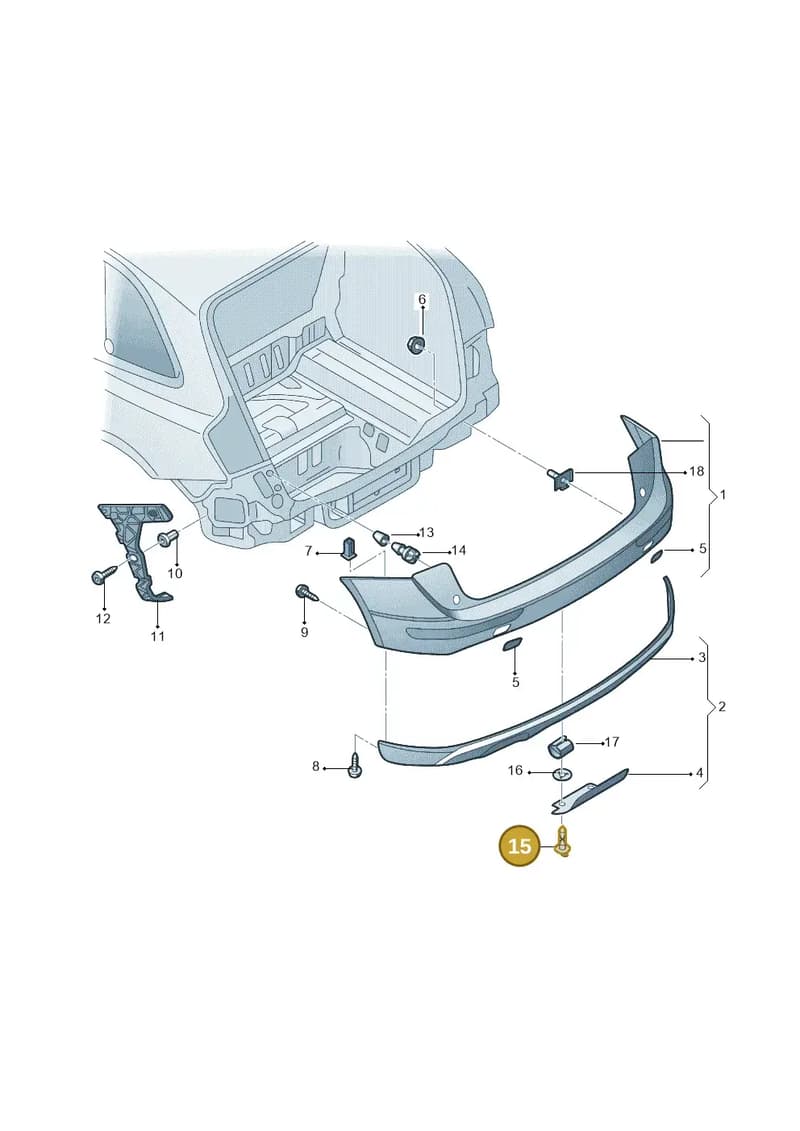 8R0807995A — Audi Q5 (2009-2018) diagram 687807060, position 15