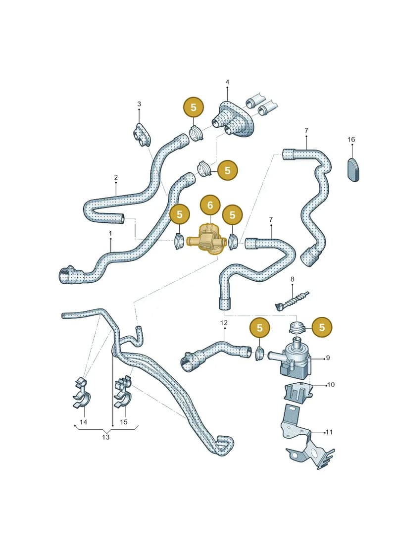 8R0819332G — Audi Q5 (2009-2018) diagram 687819045, position 5+6+21