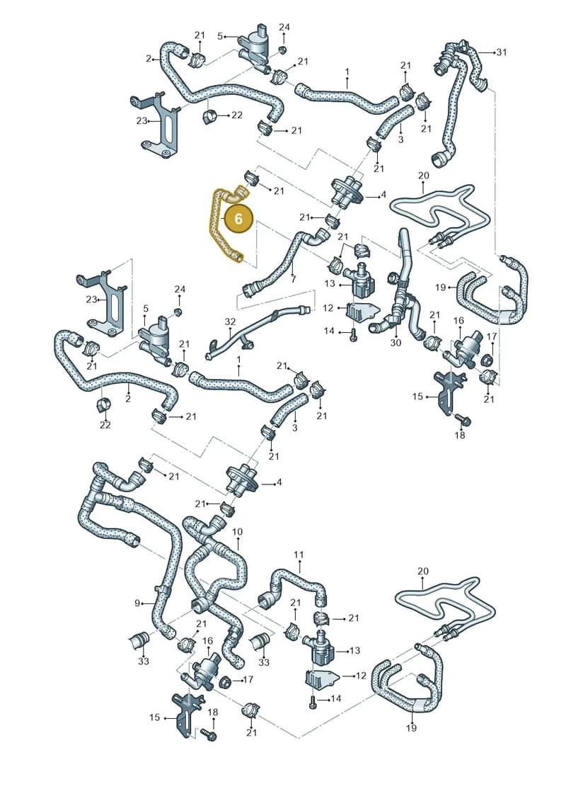 8R0819332G — Audi Q5 qu. 2.0 TDI (2012-2017) diagram 751000040, position 6