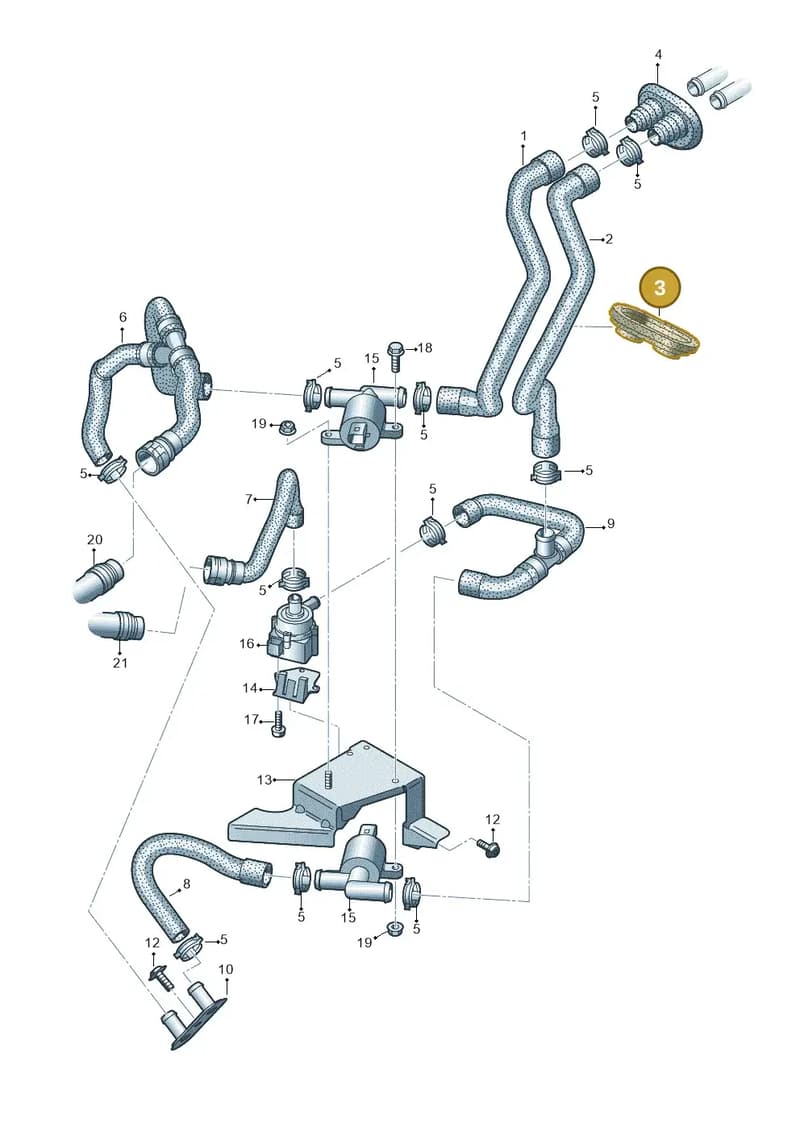 8R0819345B — Audi Q5 qu. 2.0 TDI (2012-2017) diagram 647819600, position 3