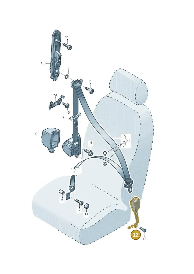 8R0857755K01C — Audi Q3 quattro (2011-2015) diagram 708857600, position 12
