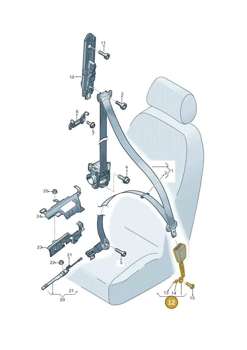8R0857756D01C — Audi Q3 (2014-2019) diagram 728857650, position 12