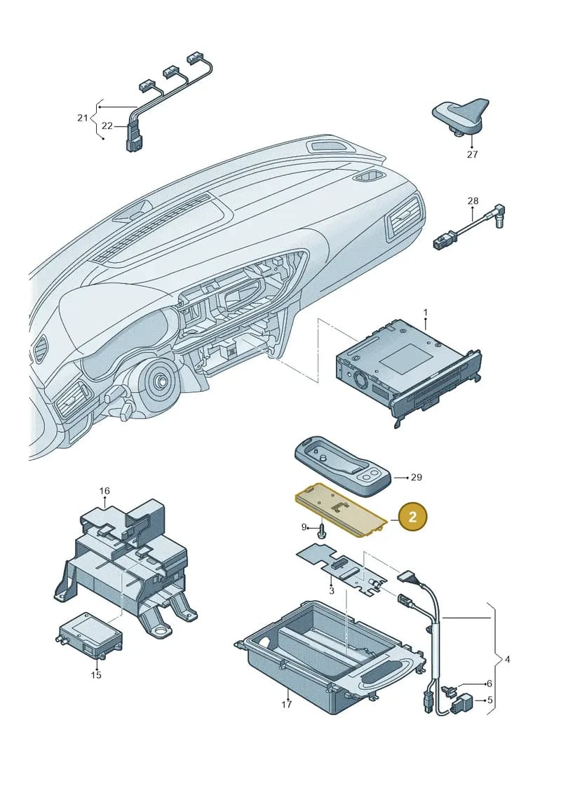 8R08629616PS — Audi RS6 Avant (2013-2018) diagram 711035550, position 2