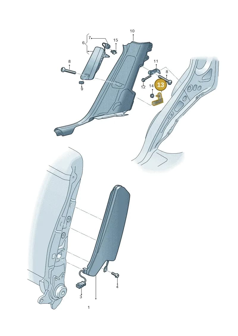 8R0880274A — Audi Q5 qu. 2.0 TDI (2012-2017) diagram 647880200, position 13