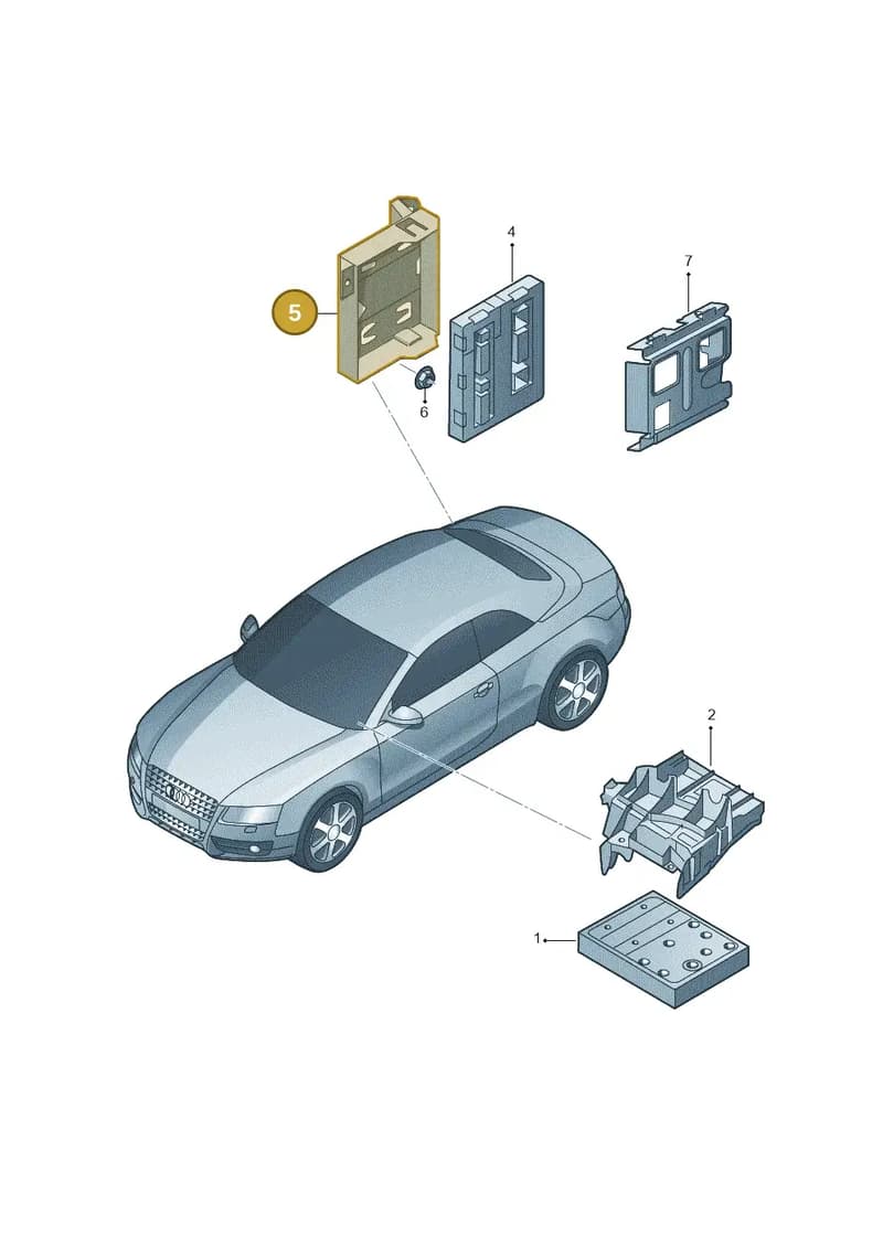 8R0907461A — Audi Q5 (2009-2018) diagram 670907020, position 5
