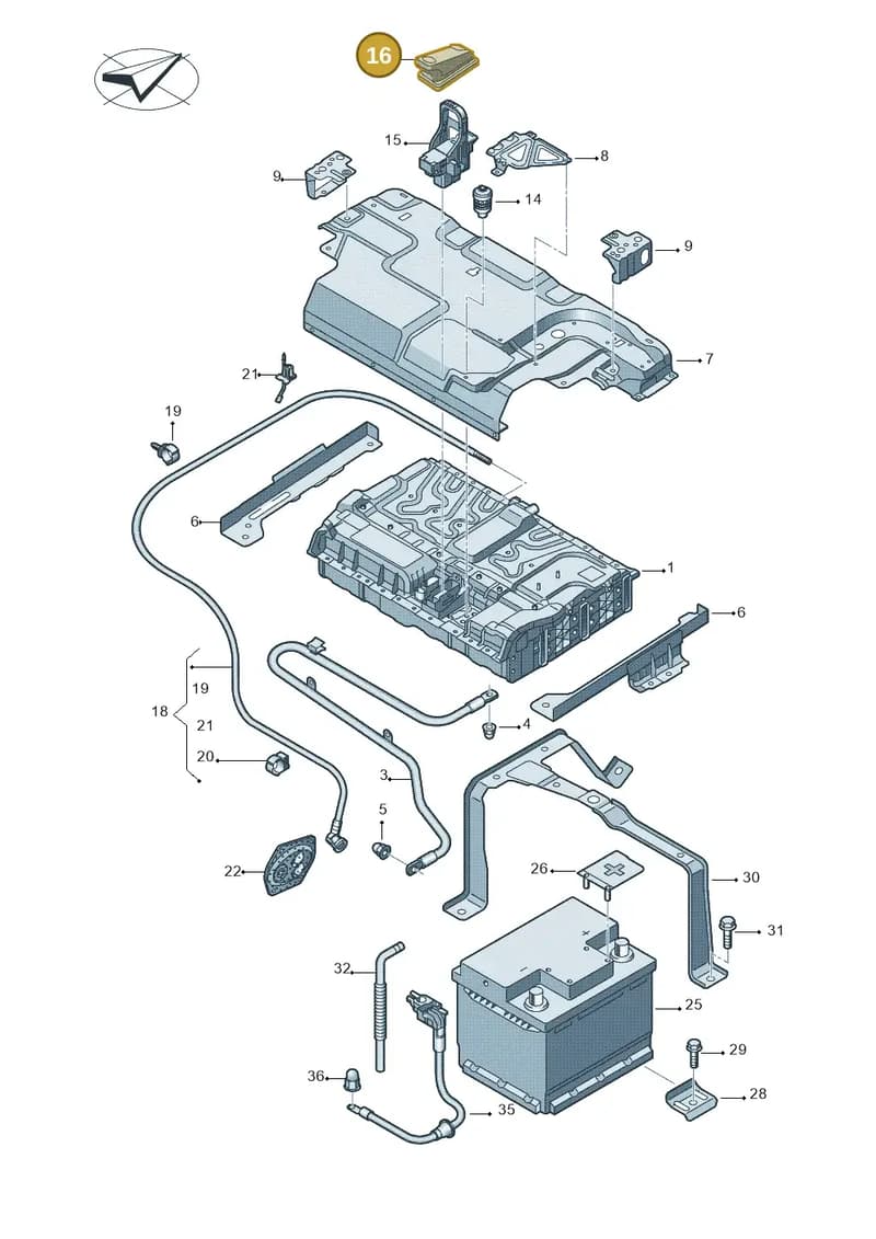 8R0915521 — Audi A8 (2013-2018) diagram 717915100, position 16