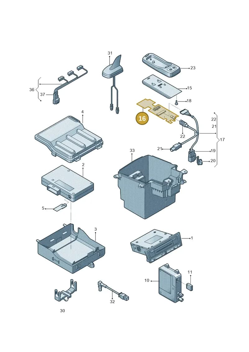8R0919059 — Audi Q5 (2009-2018) diagram 687035055, position 16