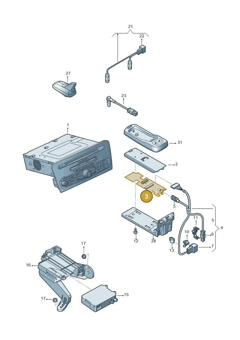 8R0919059 — Audi Q3 quattro (2011-2015) diagram 728035550, position 3