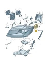 8R0941475 Audi LED with Heat Sink