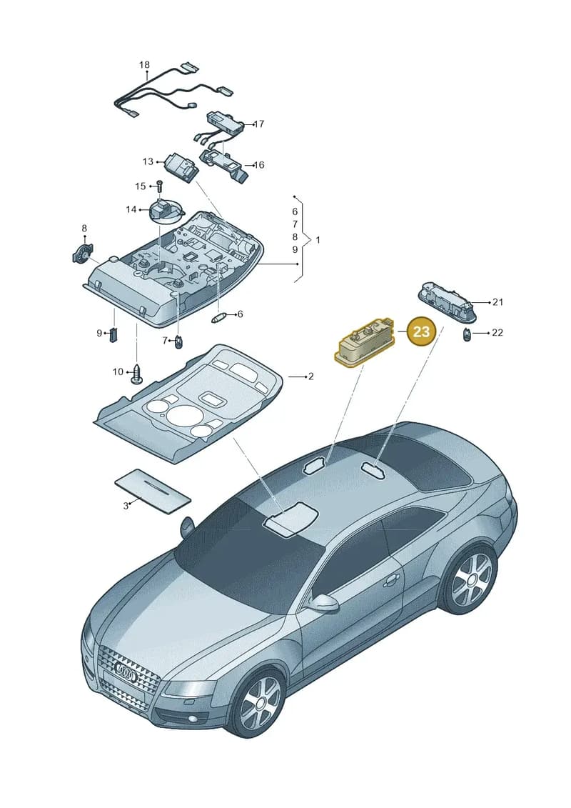 8R09472916PS — Audi Q5 (2009-2018) diagram 620947000, position 23