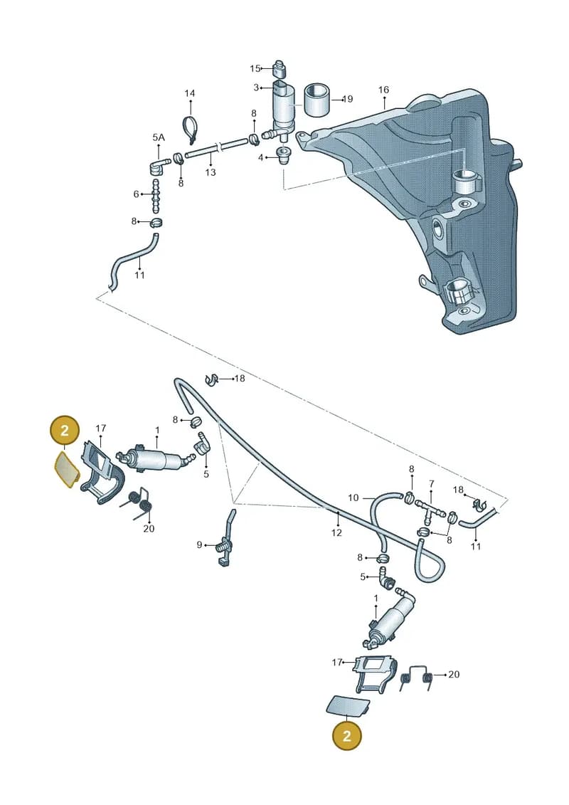 8R0955276BGRU — Audi Q5 qu. 2.0 TDI (2008-2012) diagram 620955300, position 2