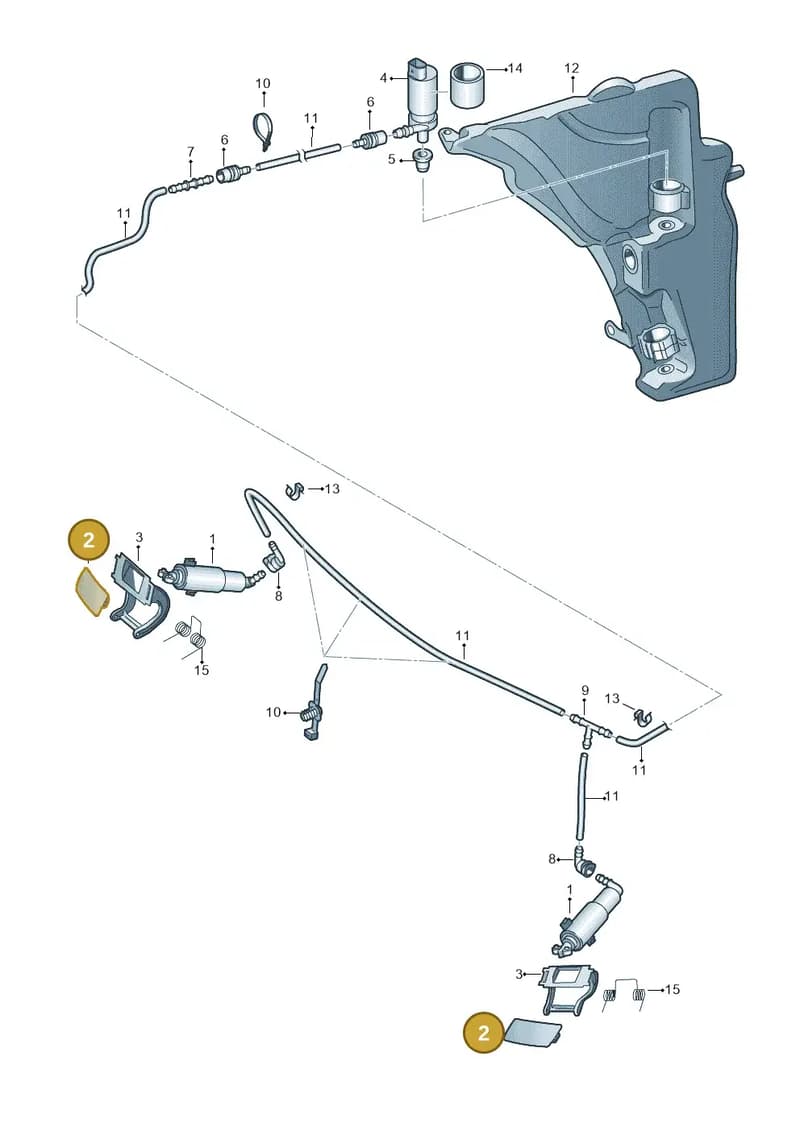 8R0955276CGRU — Audi Q5 qu. 2.0 TDI (2012-2017) diagram 751955300, position 2