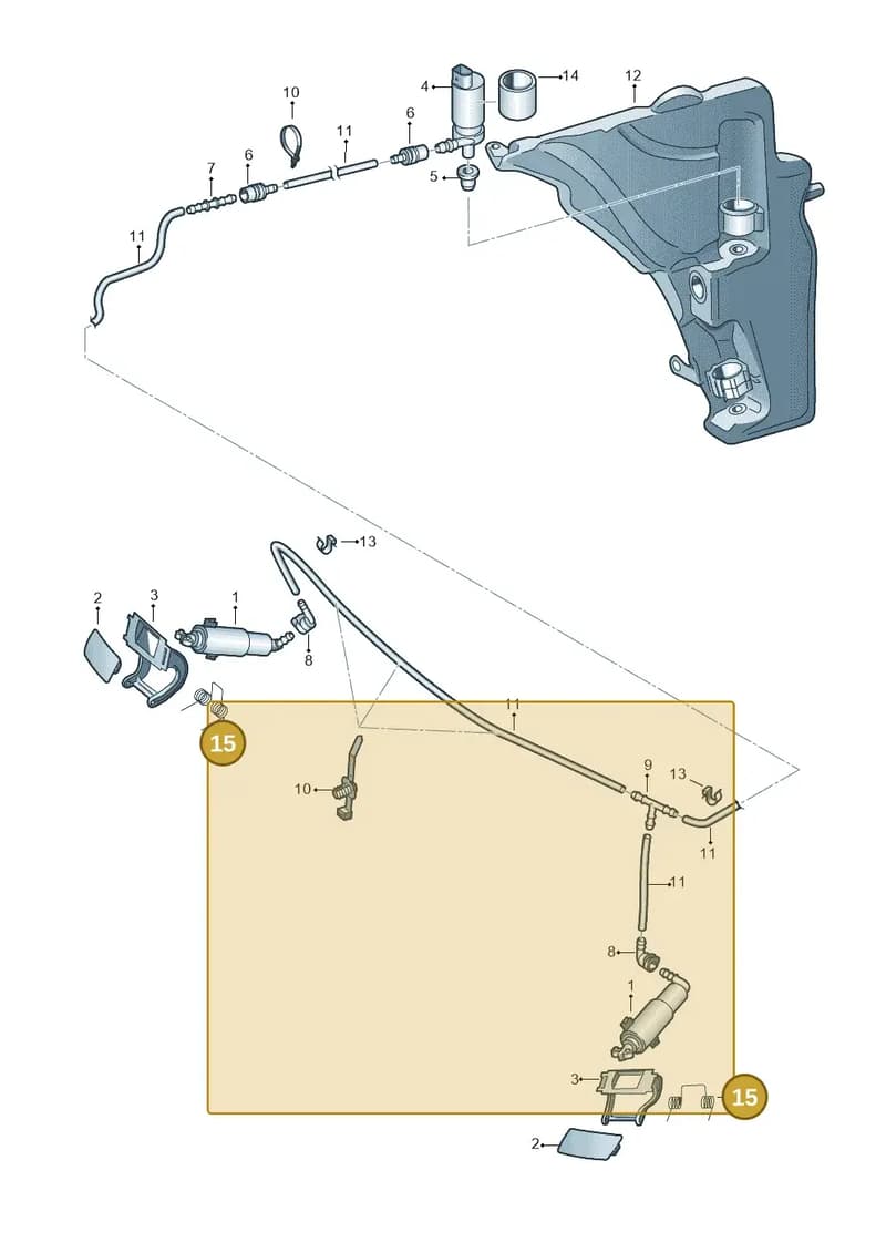 8R0955339 — Audi Q5 qu. 2.0 TDI (2012-2017) diagram 751955300, position 15