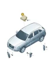 8R0959655E Audi Control Unit for Airbag