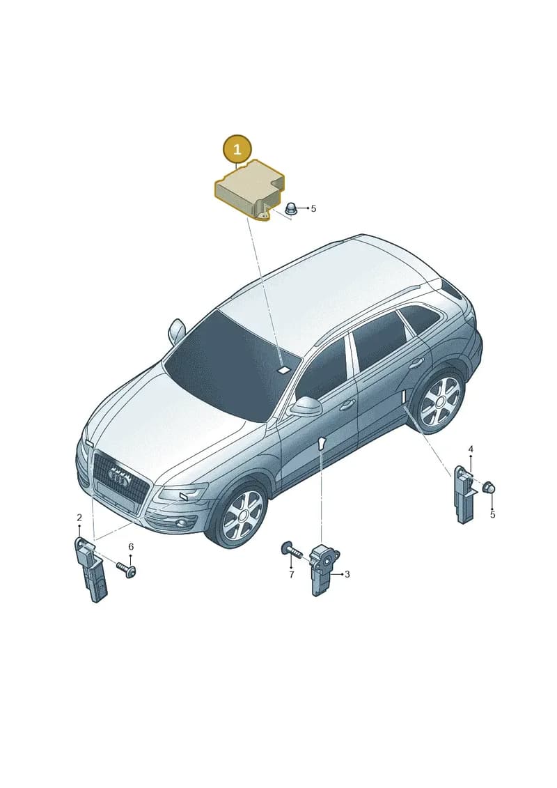 8R0959655G — Audi Q5 qu. 2.0 TDI (2012-2017) diagram 647959300, position 1