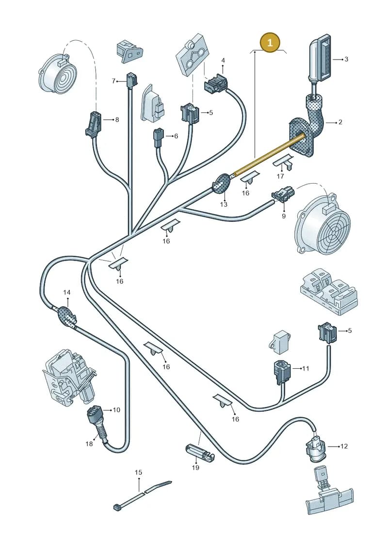 8R0971030BJ — Audi Q5 qu. 2.0 TDI (2012-2017) diagram 647972330, position 1