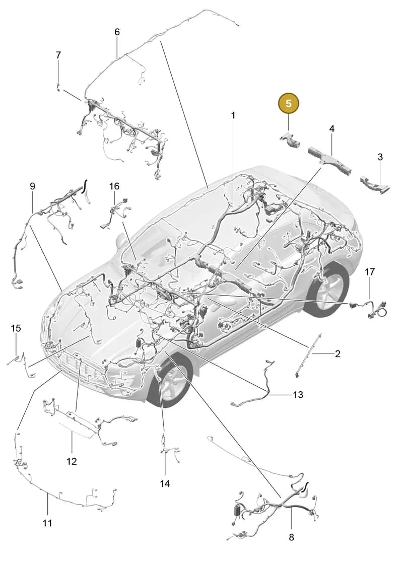 8R0971822 — Porsche Macan (2013-2018) diagram p44902010, position 5