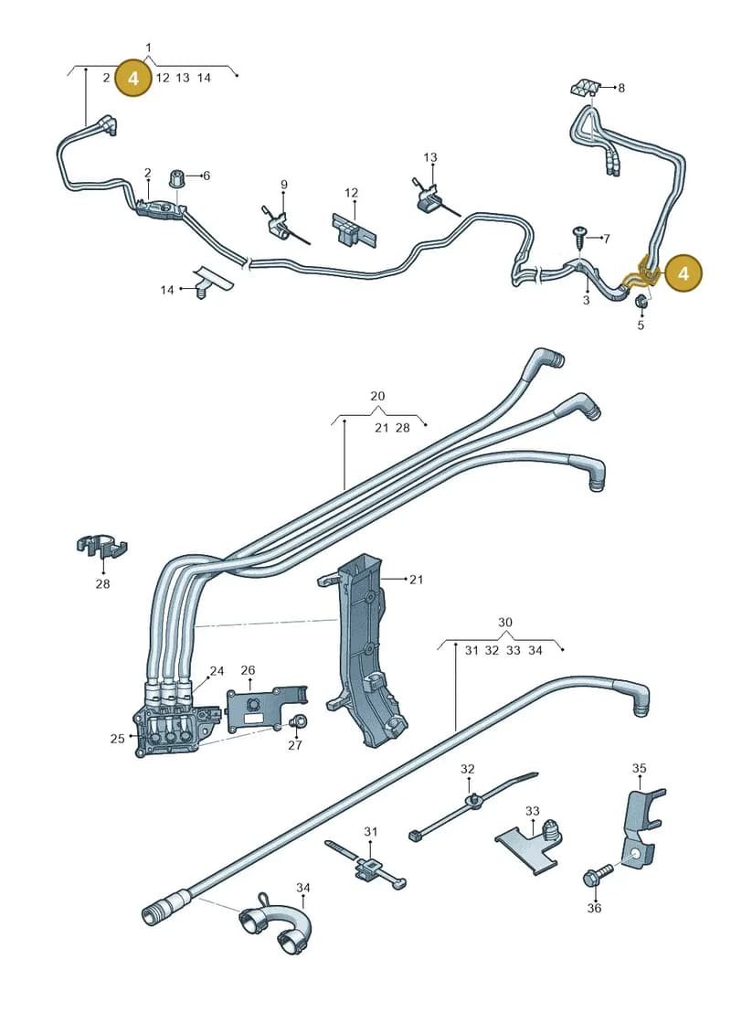 8R0971871D — Audi A8 (2013-2018) diagram 696972120, position 4