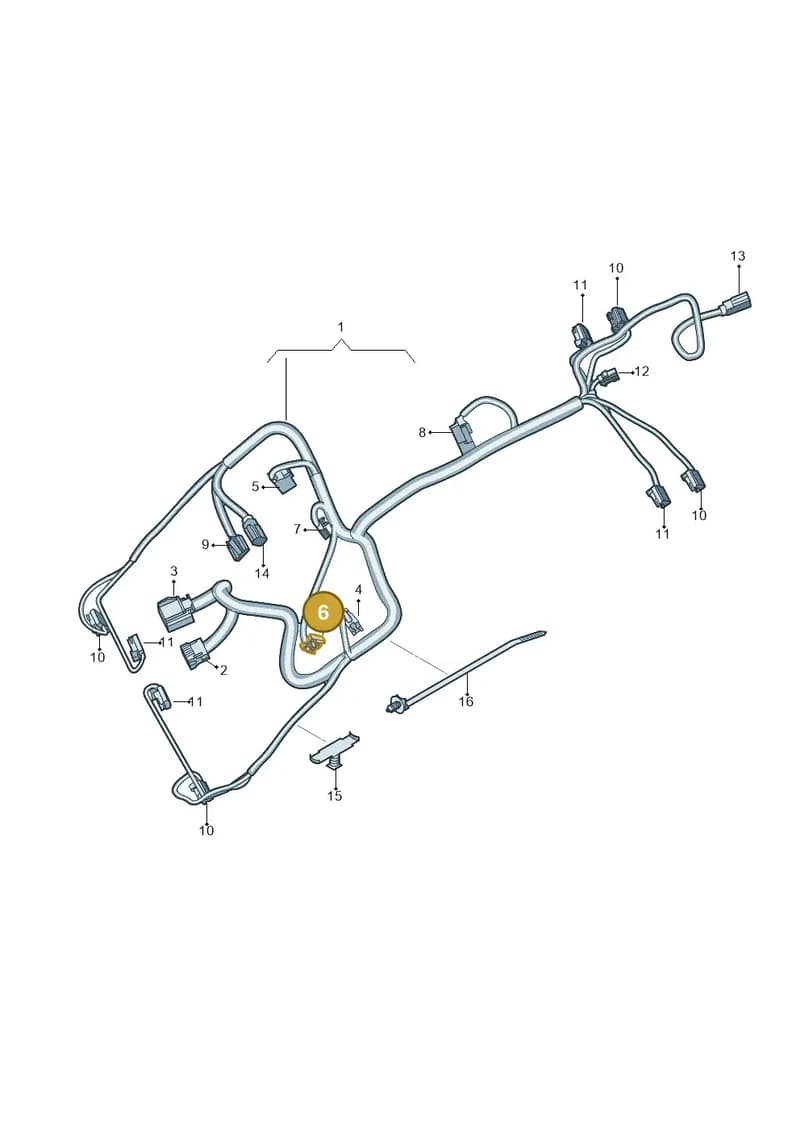 8R0973605A — Audi A8 (2017-2025) diagram 838972900, position 6