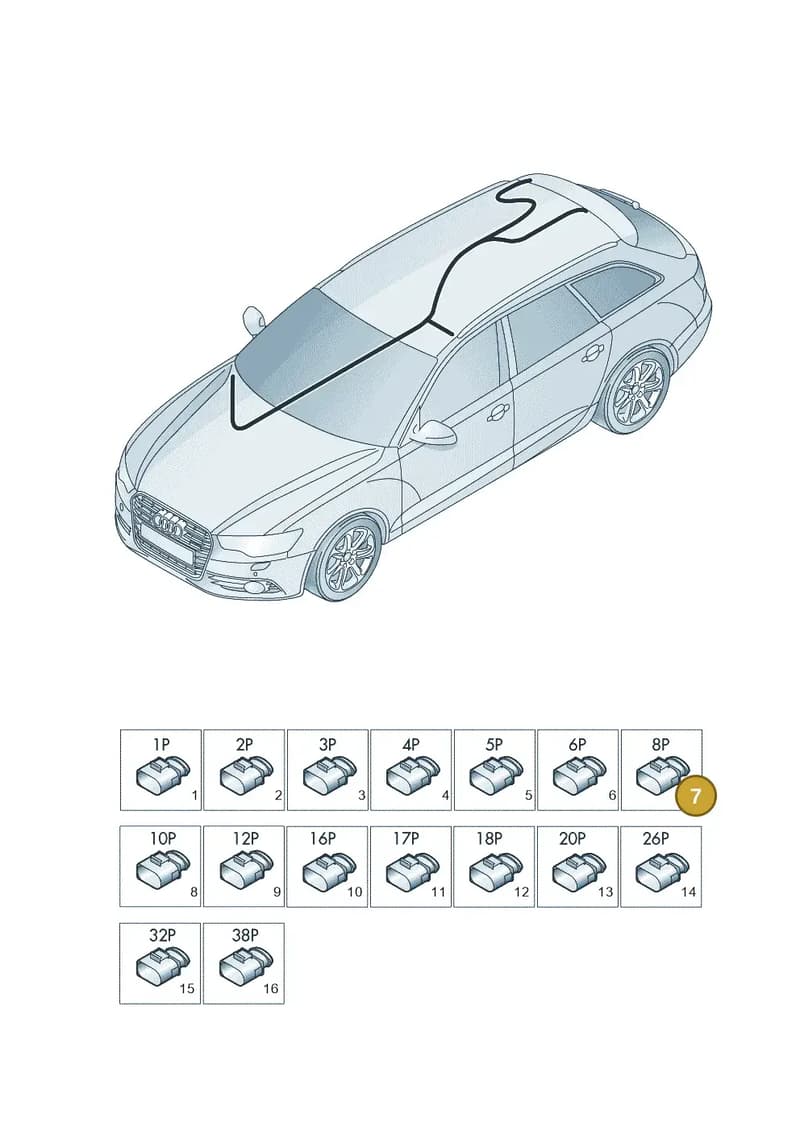 8R0973708 — Audi RS6 Avant (2013-2018) diagram 758971840, position 7