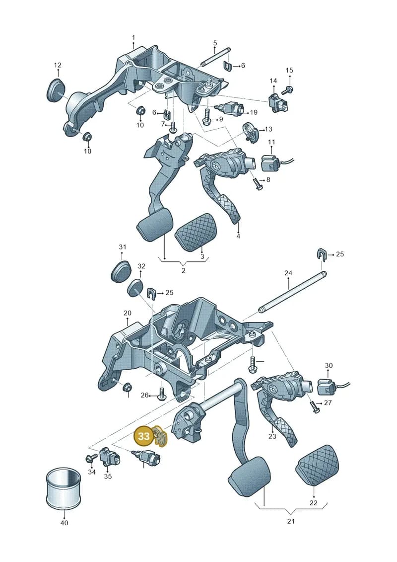 8R2721083 — Audi A6 2.0 tdi (2010-2015) diagram 696723250, position 33