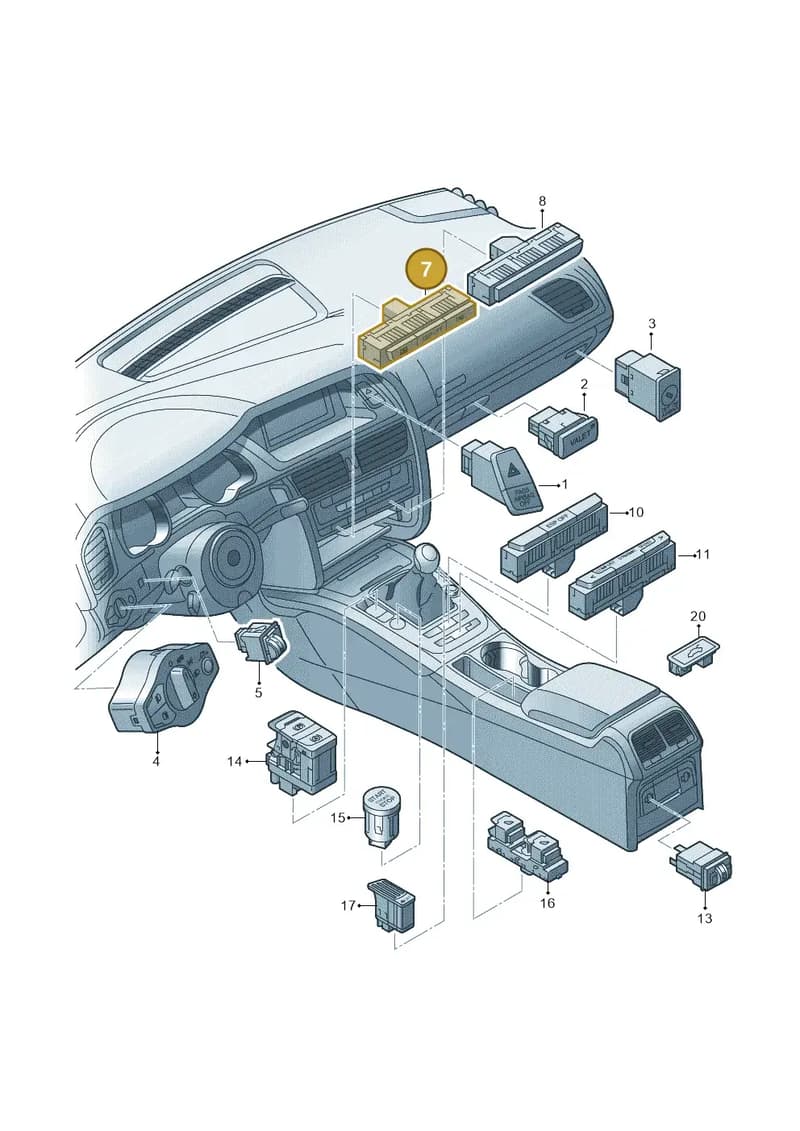 8R2959674CV10 — Audi Q5 qu. 2.0 TDI (2012-2017) diagram 620941500, position 7