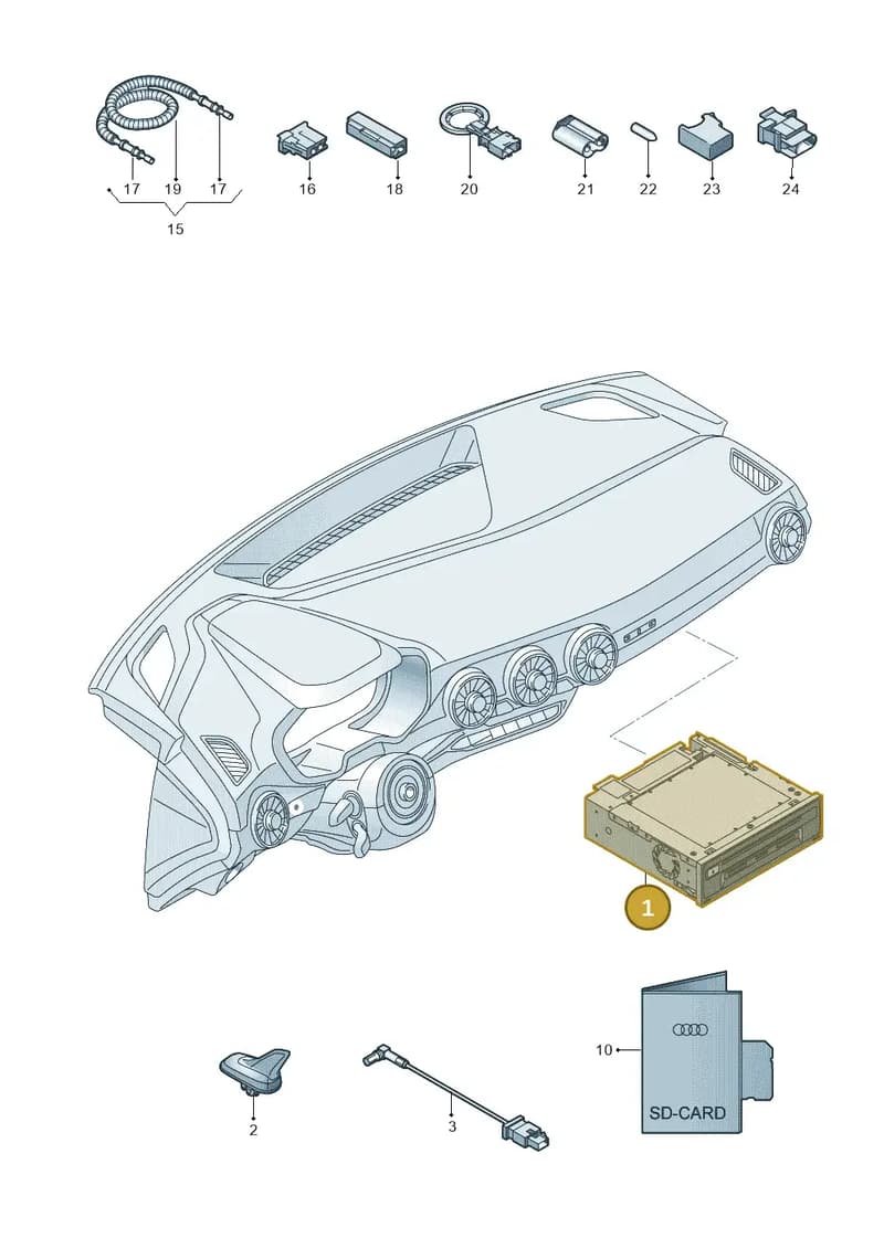 8S0035072F — Audi TTS (2014-2023) diagram 850035000, position 1