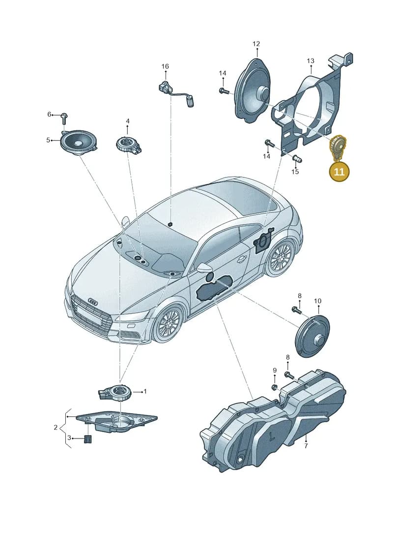 8S0035399 — Audi TT RS (2016-2023) diagram 850035350, position 11