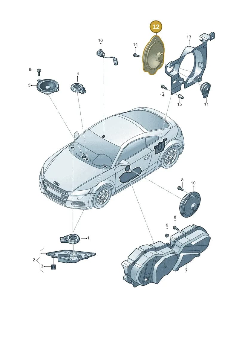 8S0035411A — Audi TT RS (2016-2023) diagram 850035350, position 12