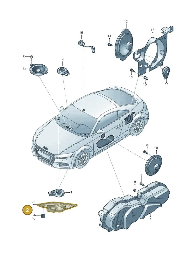 8S0035427 — Audi TT RS (2016-2023) diagram 850035350, position 2