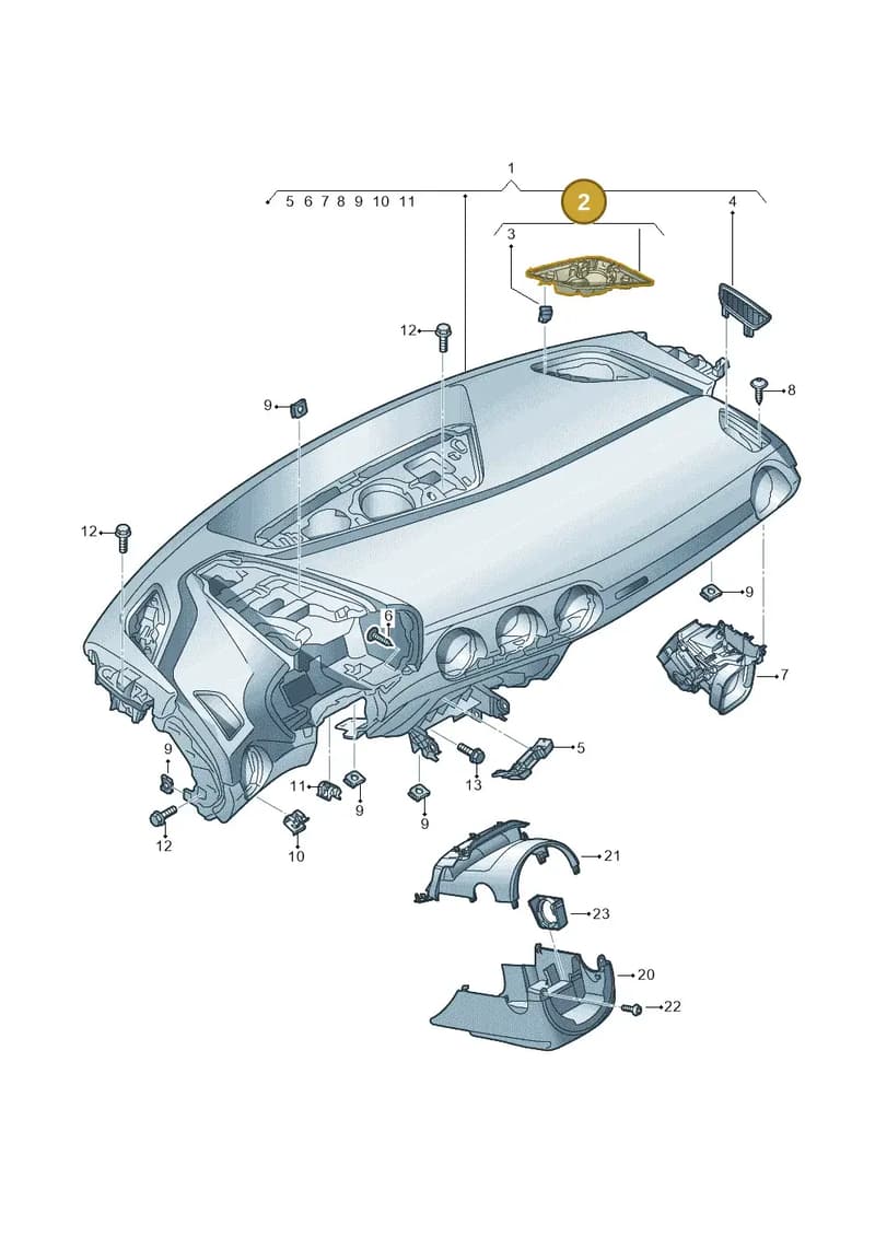 8S0035428 — Audi TT RS (2016-2023) diagram 850857100, position 2