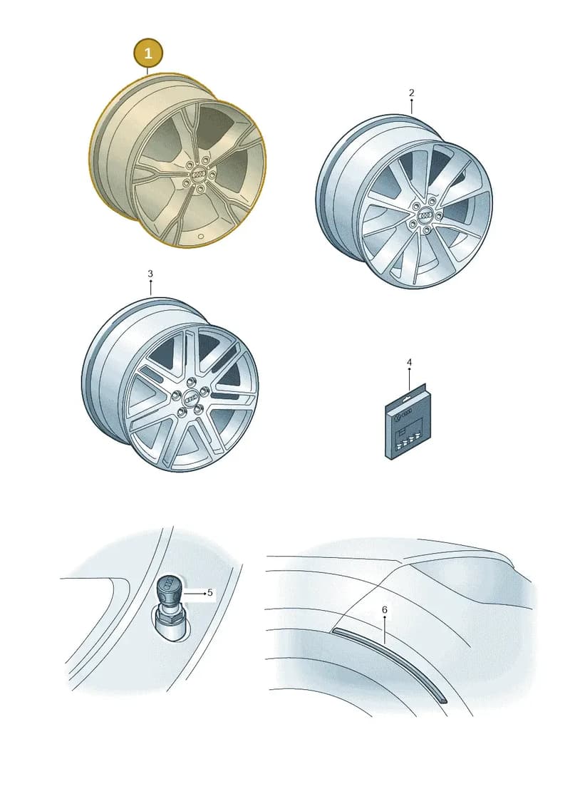 8S0071490LT7 — Audi TTS (2014-2023) diagram 850073100, position 1